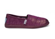 Mocassins Toms Shoes Purple Youth Sparkles 