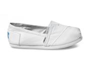 Mocassins Toms Shoes White Canvas Classics Youth 